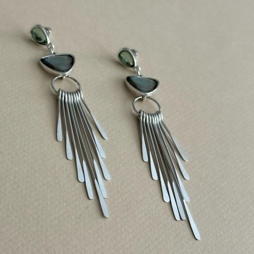Boho Dangle Earrings S1250 - Picture 3 of 3